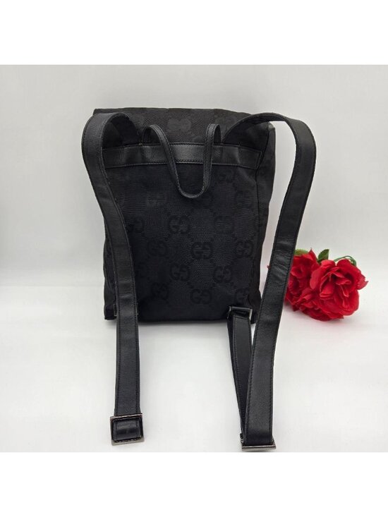 Gucci Backpack Jumbo GG Canvas Black main image 13